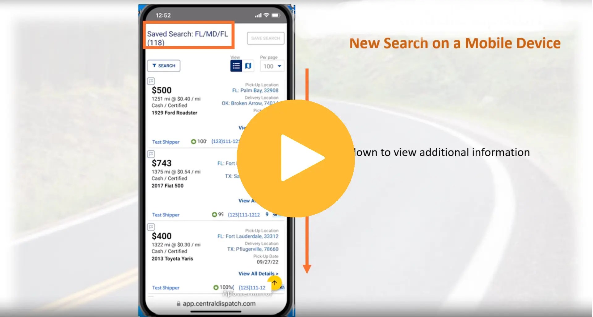 Using Search on a Mobile Device Video